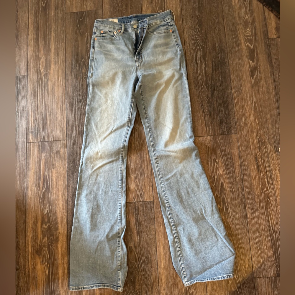 Gap flare high rise stretch boot cut jeans